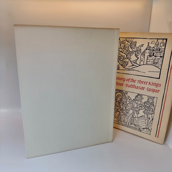 1978 Story of the Three Kings Melchior Balthasar Jaspar Nativity Woodcut Art - Picture 2 of 12